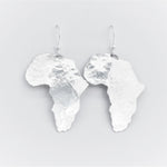 Load image into Gallery viewer, Africa Map Textured Earrings
