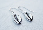 Load image into Gallery viewer, Silver Cowrie Earrings
