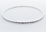Load image into Gallery viewer, Zig Zags &amp; Dots Bangle (2mm)
