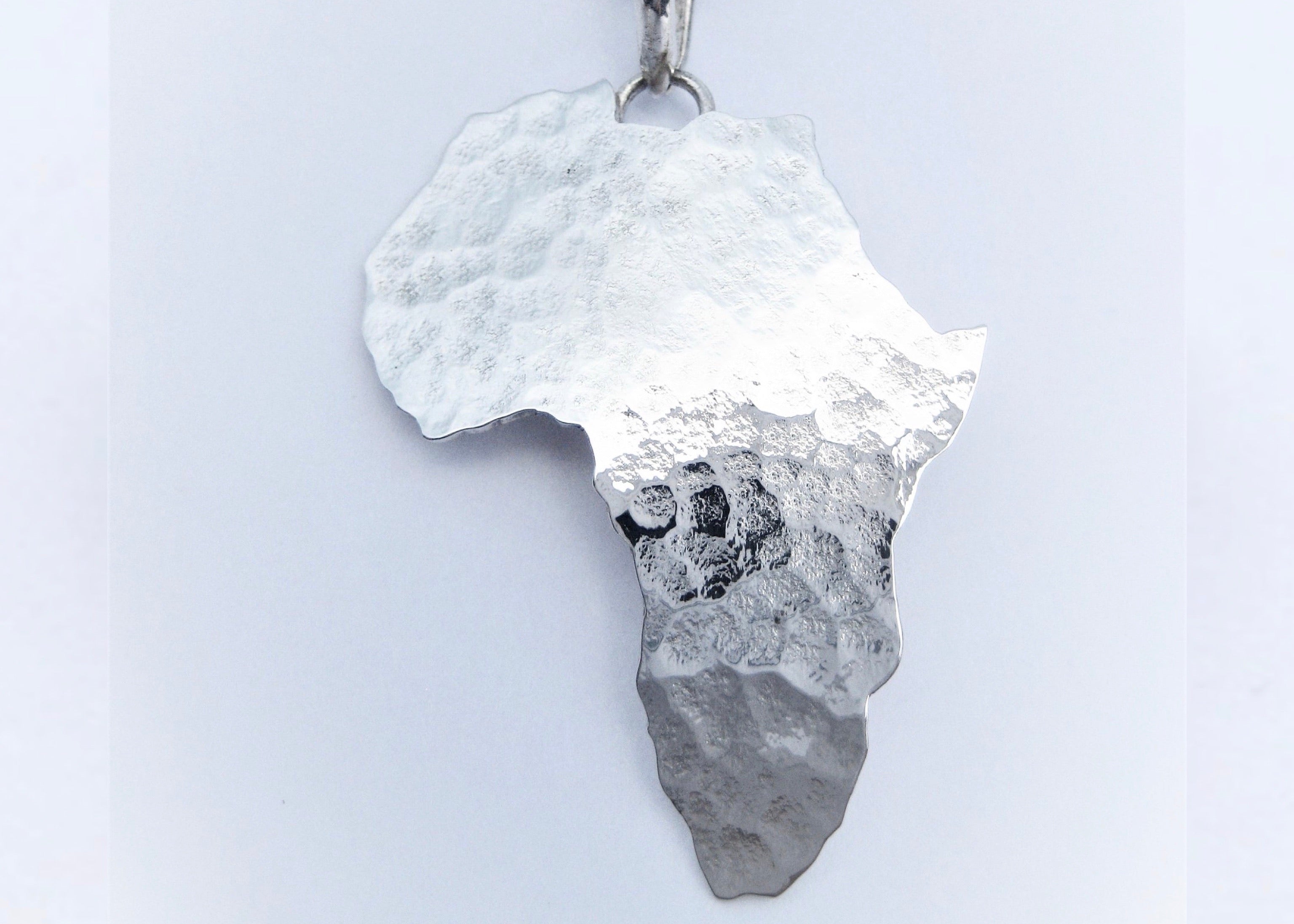 Africa Map Textured Pendant