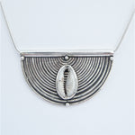 Load image into Gallery viewer, Cowrie half Spiral Pendant
