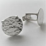Load image into Gallery viewer, Round Textured Cuff Links

