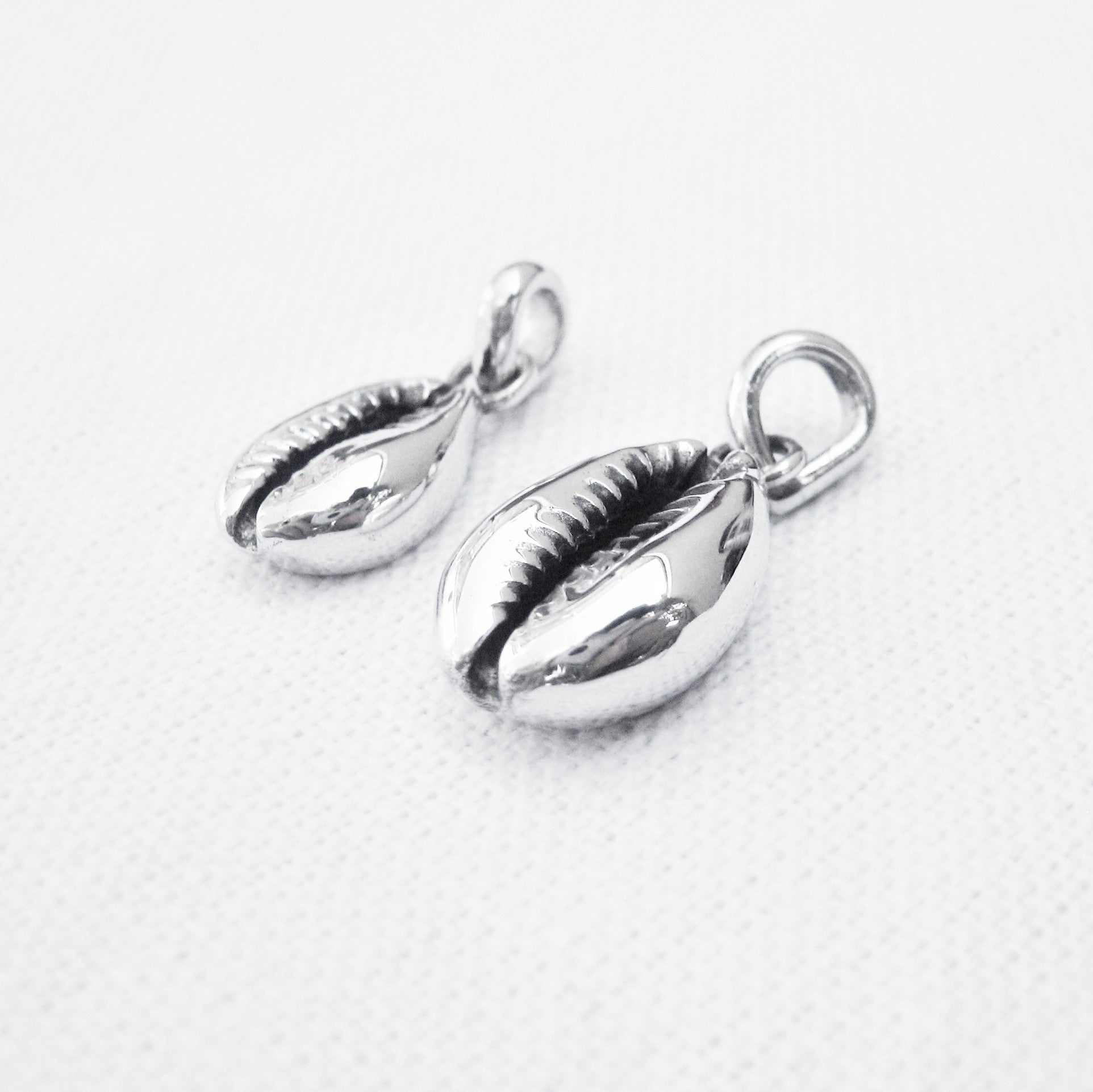 Cowrie Pendant in Solid Sterling Silver
