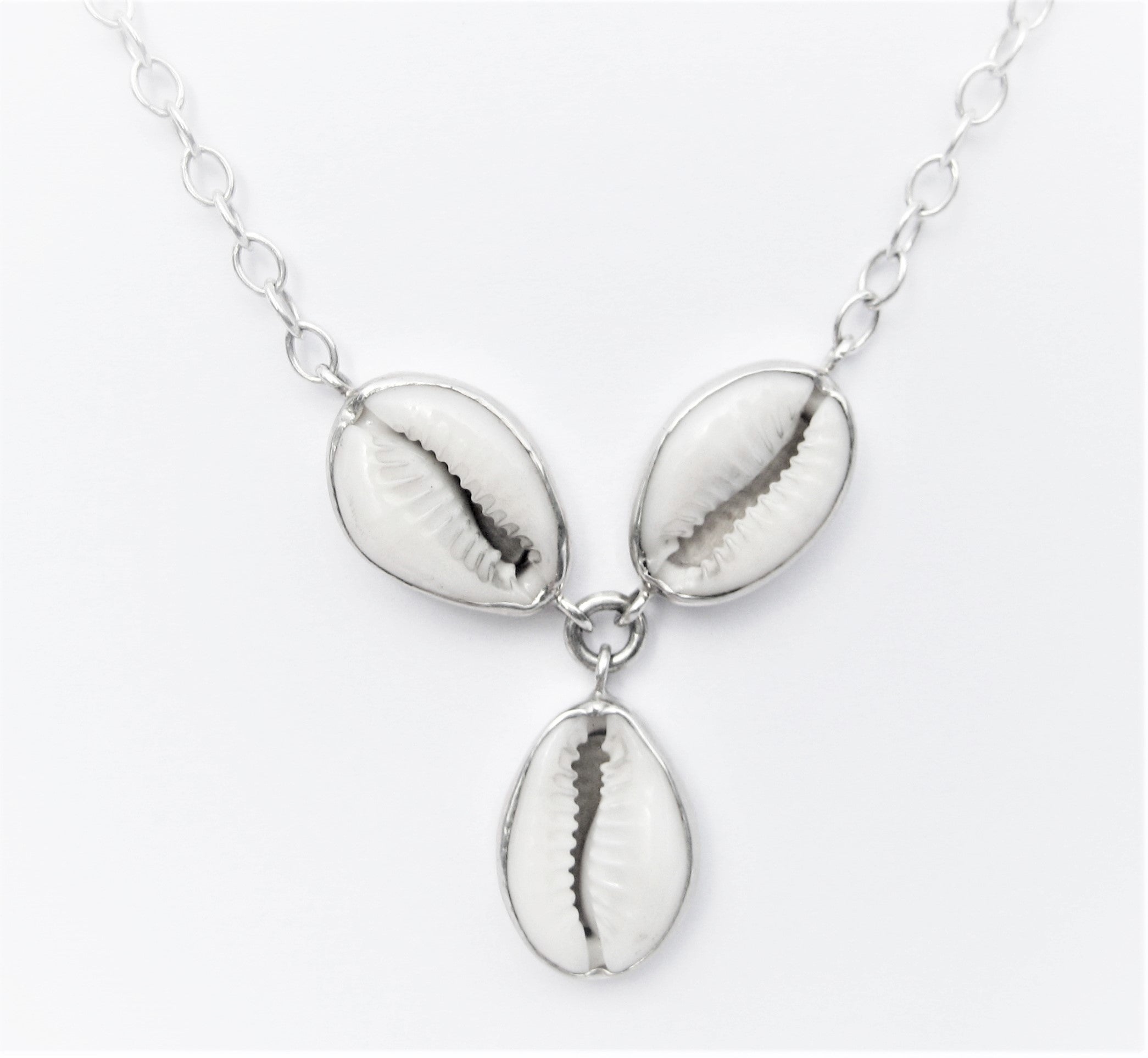 Cowries shells triplet Necklace
