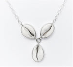 Load image into Gallery viewer, Cowries shells triplet Necklace
