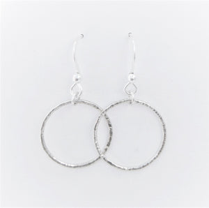 Textured Hoop Earrings (str)