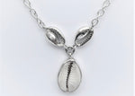 Load image into Gallery viewer, Cowrie 2 Silver 1 Set Necklace

