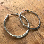 Load image into Gallery viewer, Big hammered hoops (55mm)
