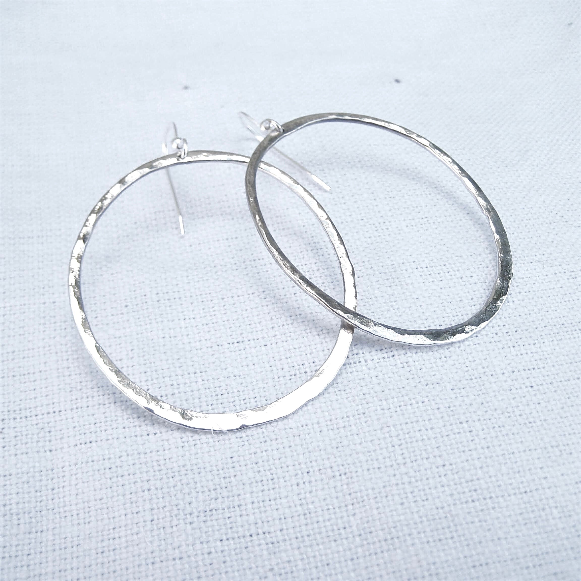 Hammered Loop earrings