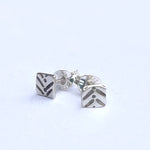 Load image into Gallery viewer, Square chevron stud
