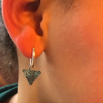 Load image into Gallery viewer, Jeiynaba sterling silver triangle earrings
