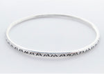 Load image into Gallery viewer, Zig Zags &amp; Dots Bangle (3mm)
