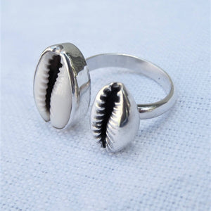 Mother & Daughter cowrie ring