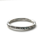 Load image into Gallery viewer, Zigzag dots stacking ring
