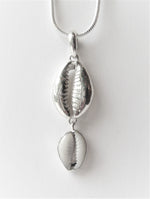 Load image into Gallery viewer, Cowrie silver and shell Pendant
